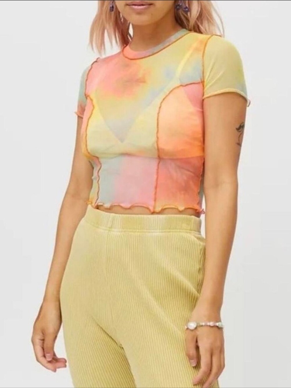 Urban Outfitters Kindred Mesh Tee